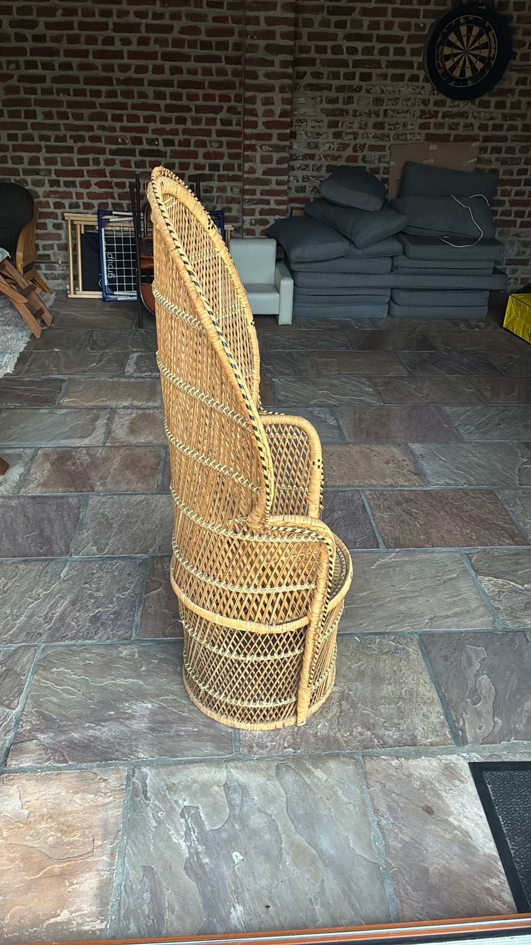 Vintage peacock stoel, Ophalen