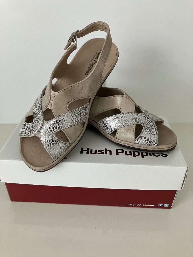 Hush Puppies sandalen met uitneembare zool Nieuw, Neuf, Gris, Enlèvement ou Envoi, Hush Puppies