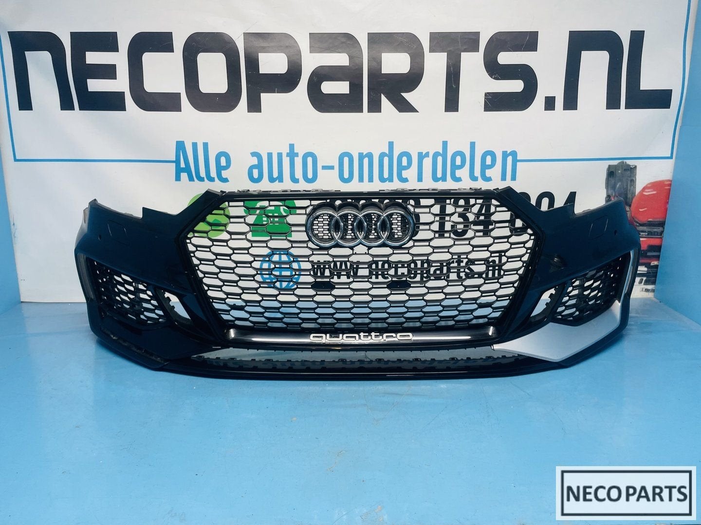 VOORBUMPER AUDI RS4 RS 4 B9 8W BUMPER GRILL ORIGINEEL, Gebruikt, -, -, Bumper