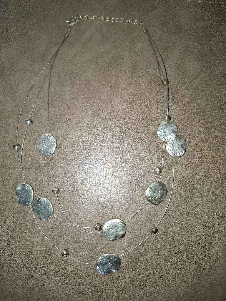 Zilveren halsketting, Enlèvement, Comme neuf, Gris, Argent