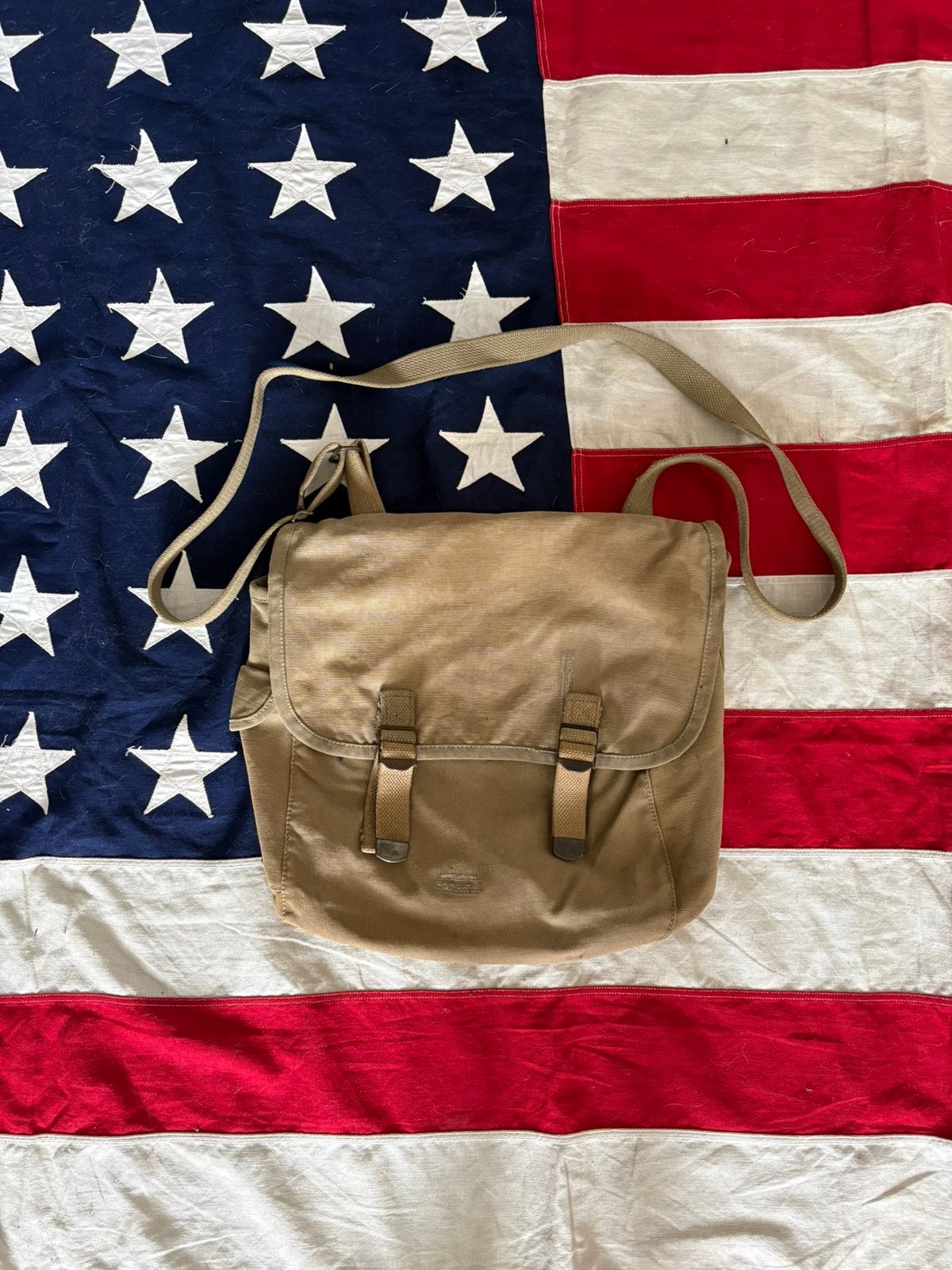 US USMC WW2 officer musette bag, Collections, Enlèvement ou Envoi
