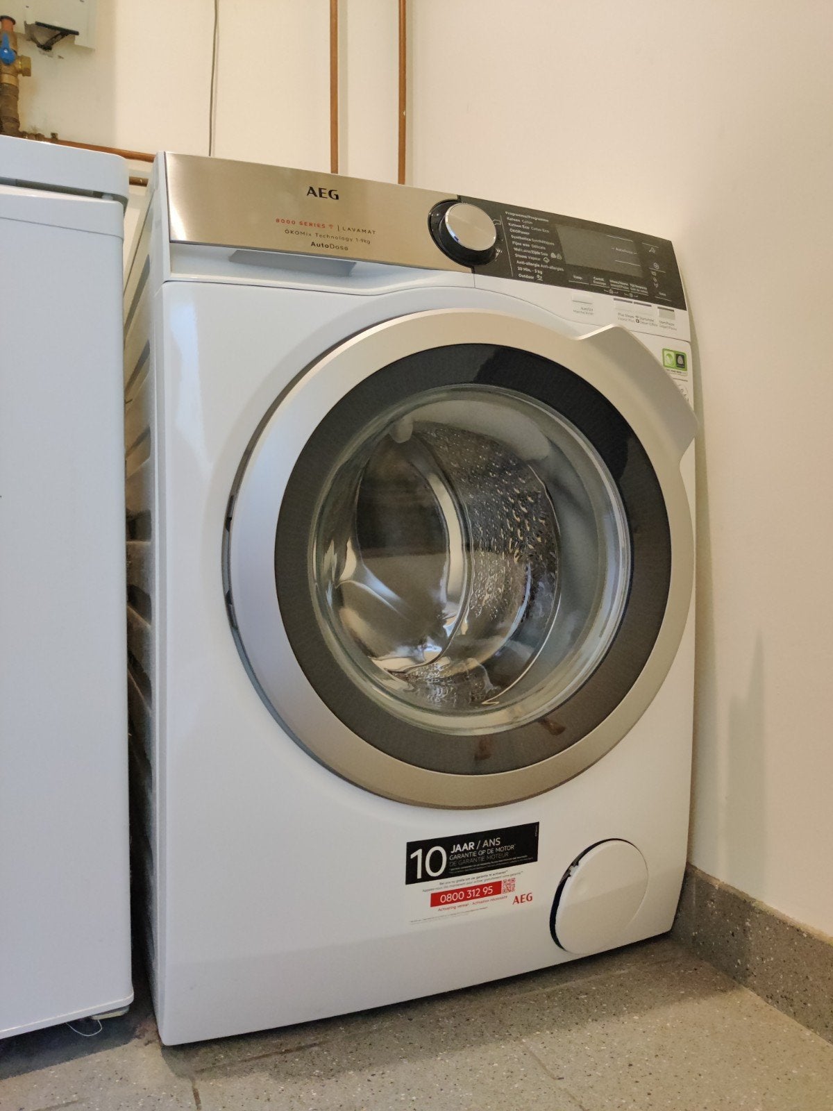 AEG 8000 series, 1-9 kg, 1600 tpm, ÖKOMix, auto dose, Elektronische apparatuur, Wasmachines, Ophalen, 1200 tot 1600 toeren, Gebruikt