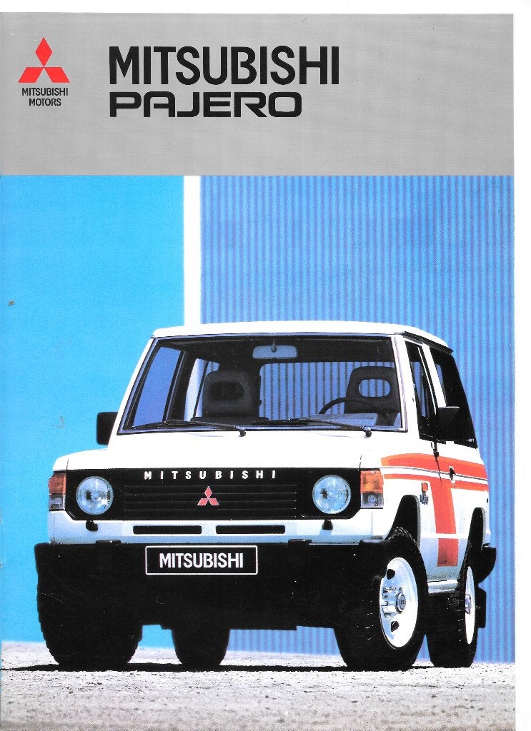 MITSUBISHI PAJERO, 1987, Livres, Autos | Brochures & Magazines, Enlèvement ou Envoi, Comme neuf, Mitsubishi