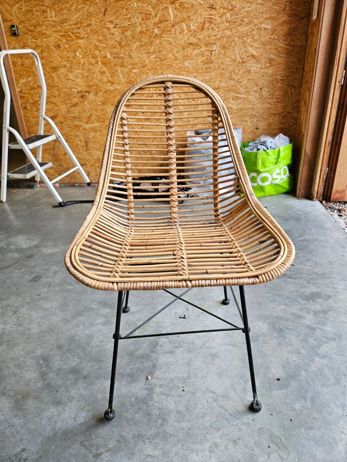 1 rieten stoel, Enlèvement, Utilisé