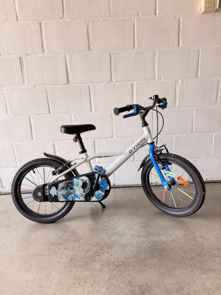 Kinderfiets, Fietsen en Brommers, Ophalen, Zijwieltjes, Gebruikt, Velgrem