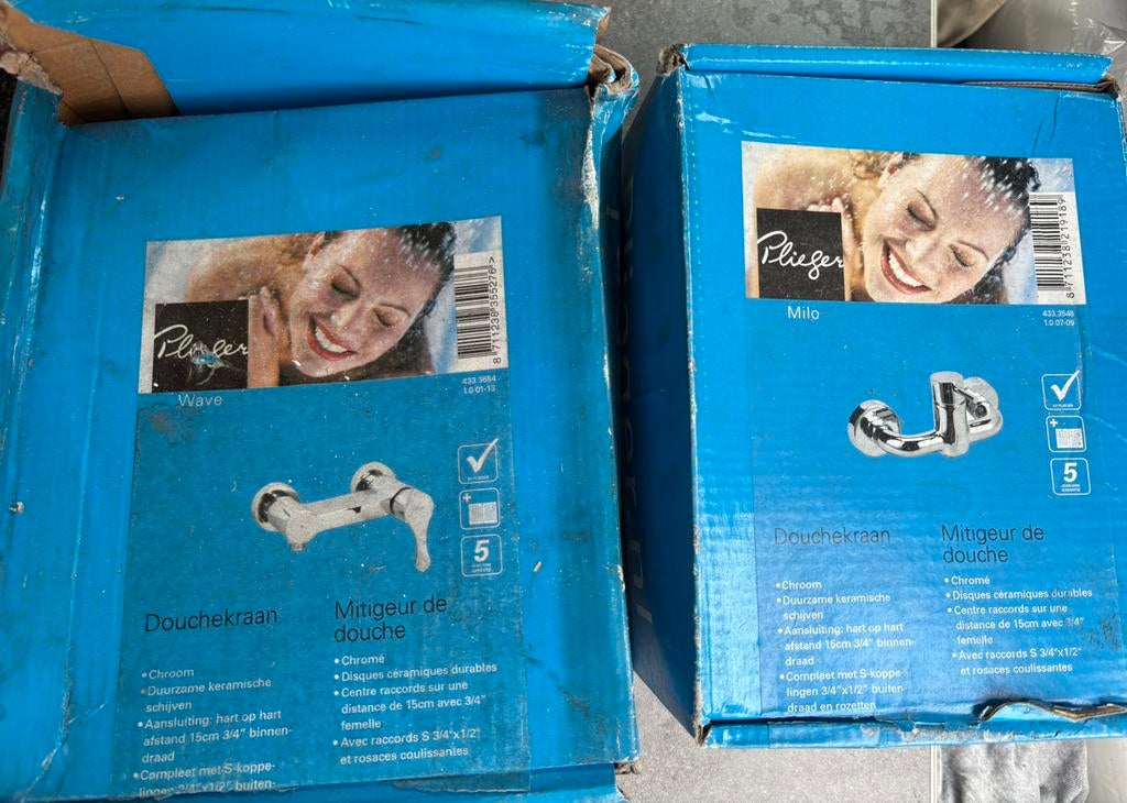 Pliger Robinet Mitigeur pour douche, Doe-het-zelf en Bouw, Sanitair, Nieuw, Douche, Chroom, Ophalen of Verzenden