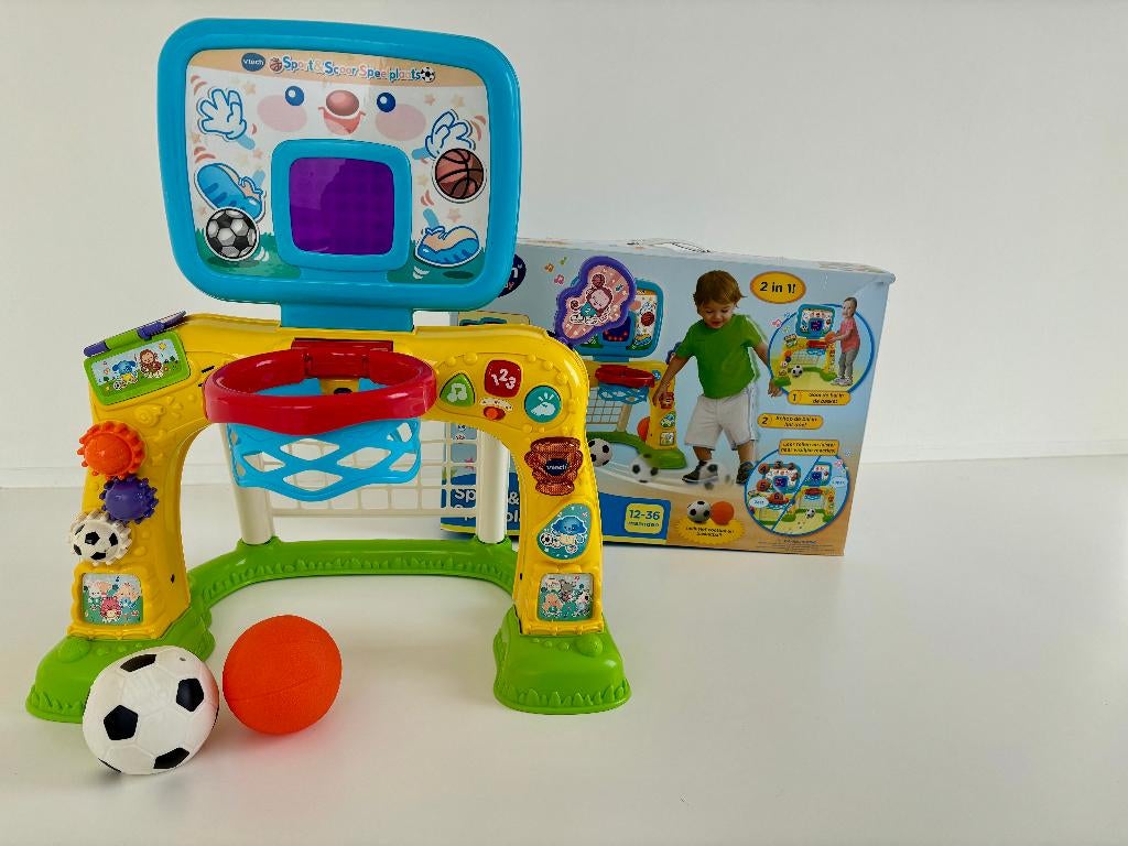 Vtech voetbal en basketbal, Ophalen, Zo goed als nieuw, 6 maanden tot 2 jaar