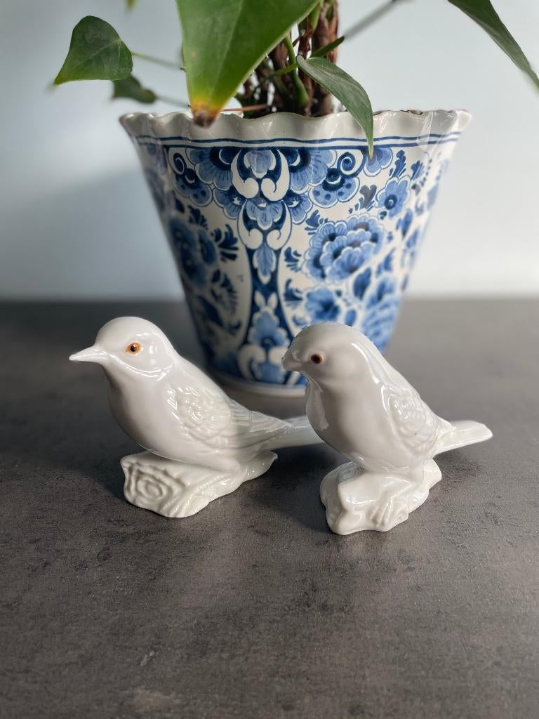 Vintage porseleinen vogelbeeldjes, Ophalen