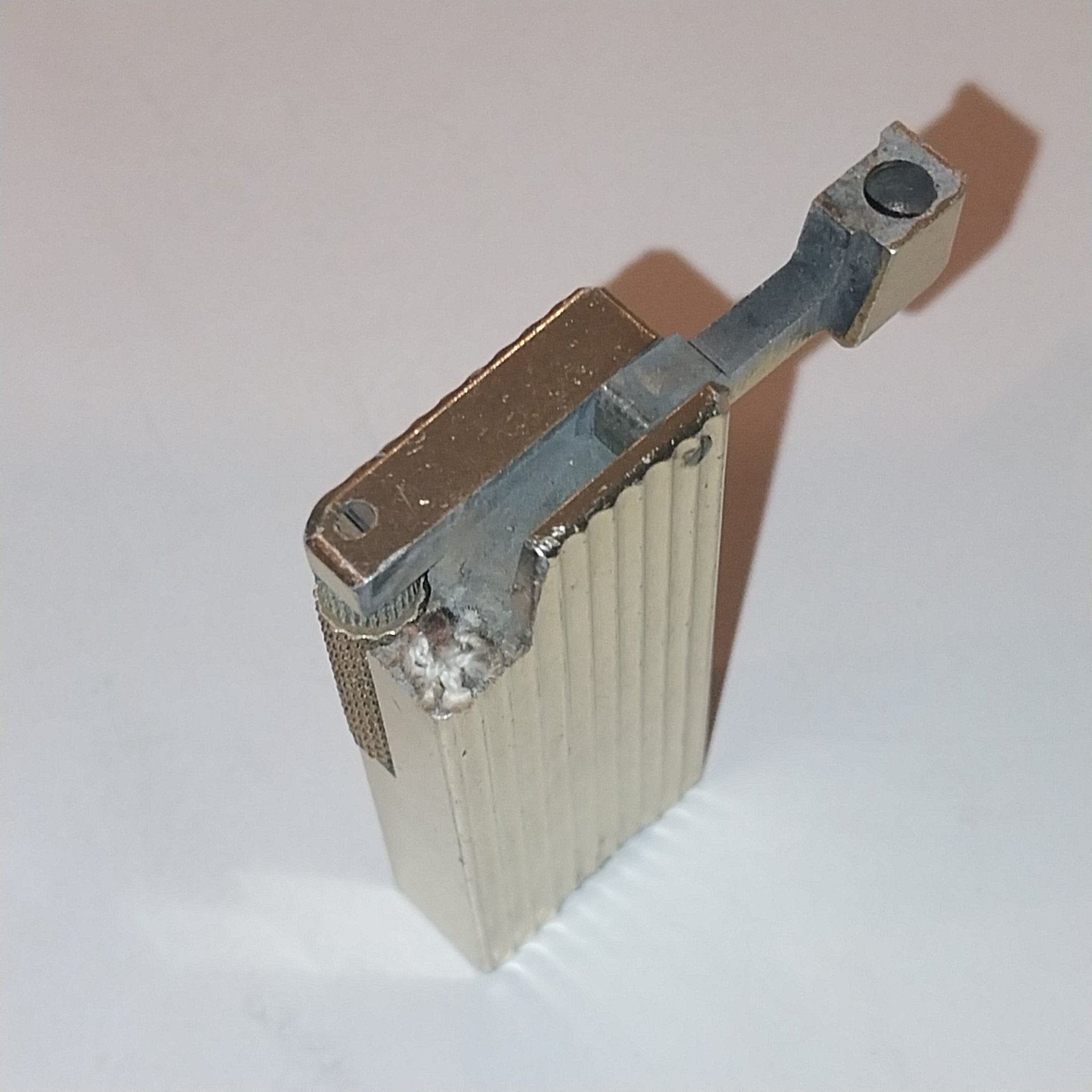 Vintage Cygnus aansteker – goudkleurig reliëfmodel, Ophalen, Gebruikt, ., Cygnus