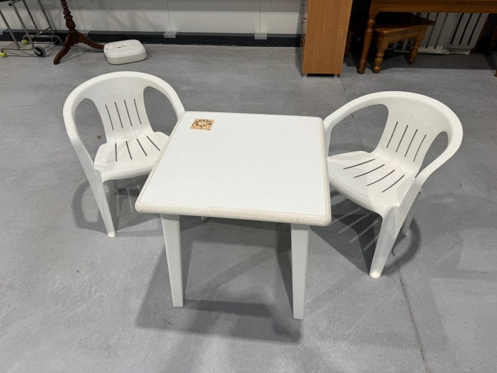 TABLE DE JARDIN, Jardin & Terrasse, Enlèvement, Comme neuf, Carré, Synthétique