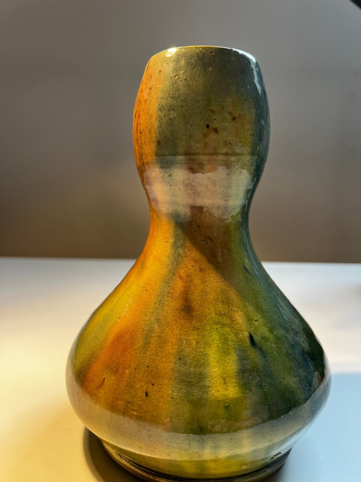 Art Nouveau vaas Poterie d'Art Caesens Kortrijk, loodglazuur, Antiquités & Art, Antiquités | Céramique & Poterie, Enlèvement ou Envoi