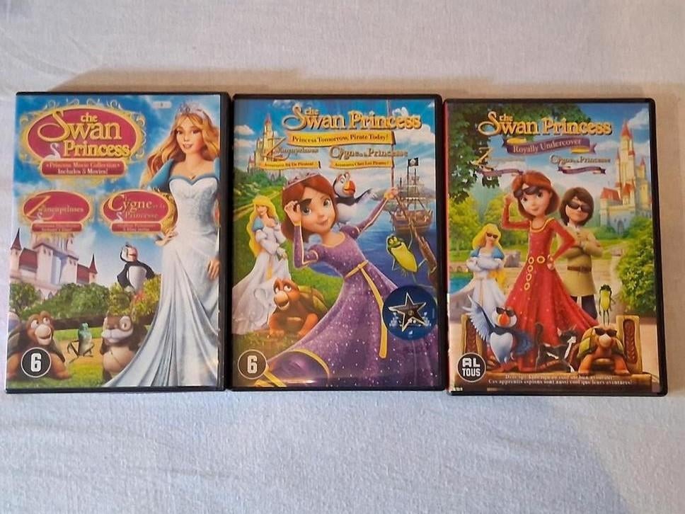 Unieke collectie De Zwanenprinses,  7 films op dvd, Cd's en Dvd's, Tekenfilm, Boxset, Ophalen of Verzenden, Zo goed als nieuw