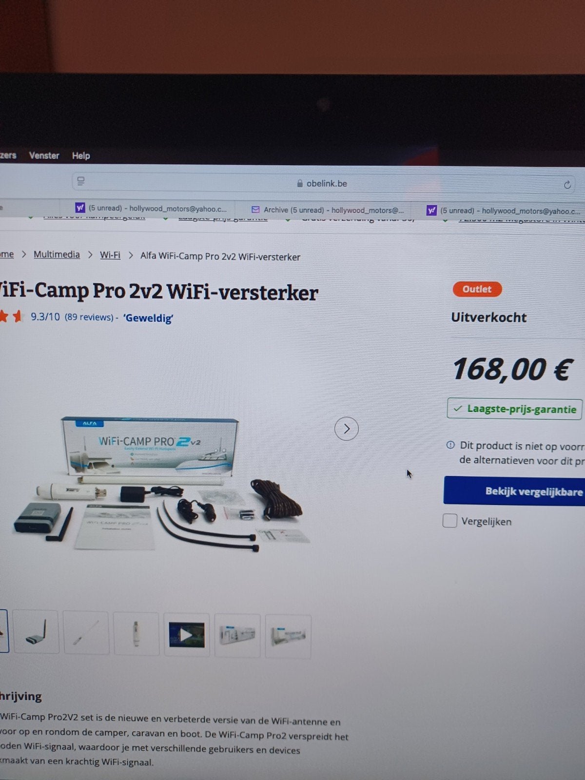 Wifi versterker voor op camping .