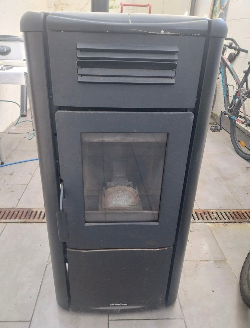 Poele a pellet extraflamme, Enlèvement, Utilisé, Autres carburants