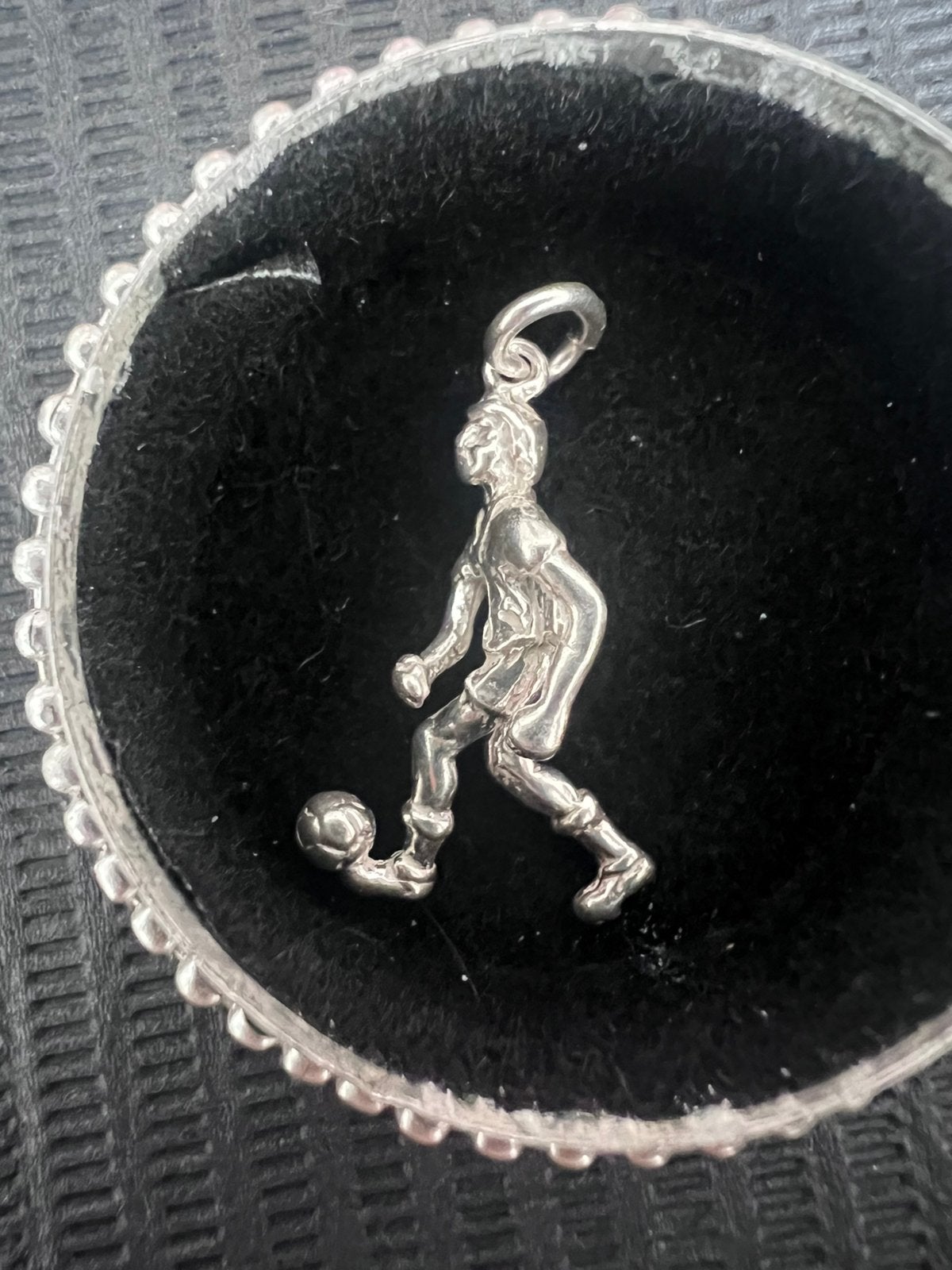 925 zilver hanger Messi(vintage), Handtassen en Accessoires, Ophalen of Verzenden, Zo goed als nieuw, Zilver