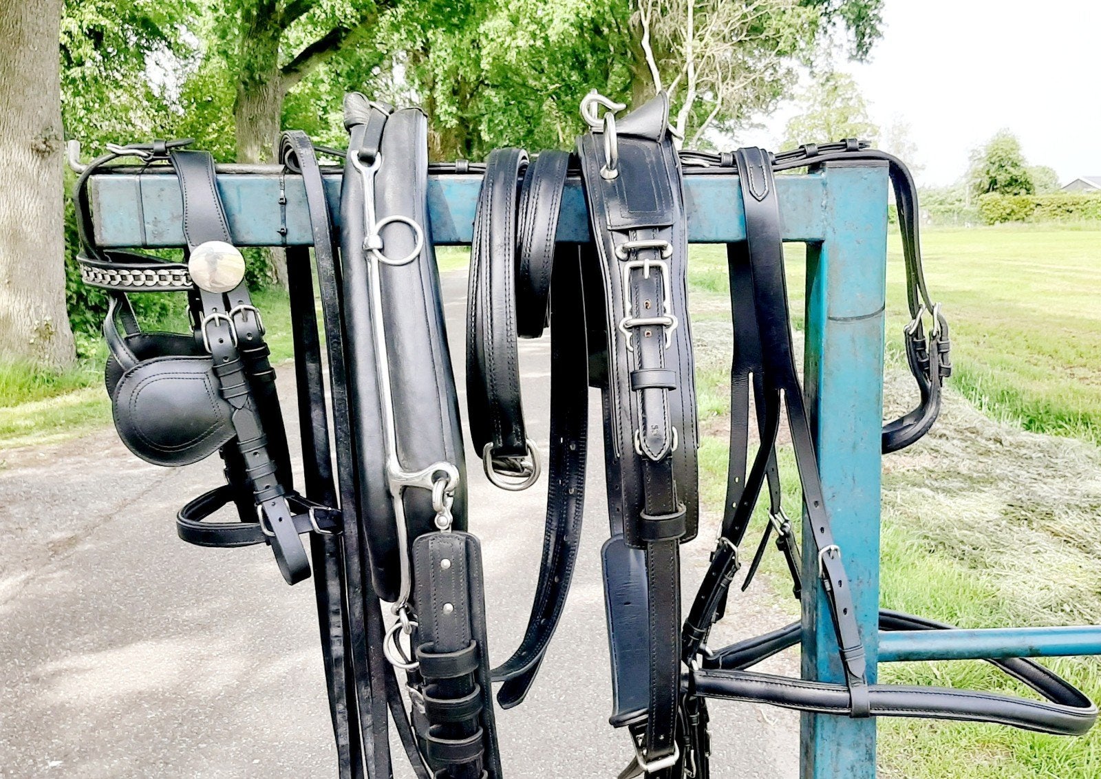 💢NIEUW DUITS GAREEL COB-MAAT ENKELSPAN TUIG 495 €, Dieren en Toebehoren, Paarden en Pony's | Hoofdstellen en Tuigage, Ophalen of Verzenden