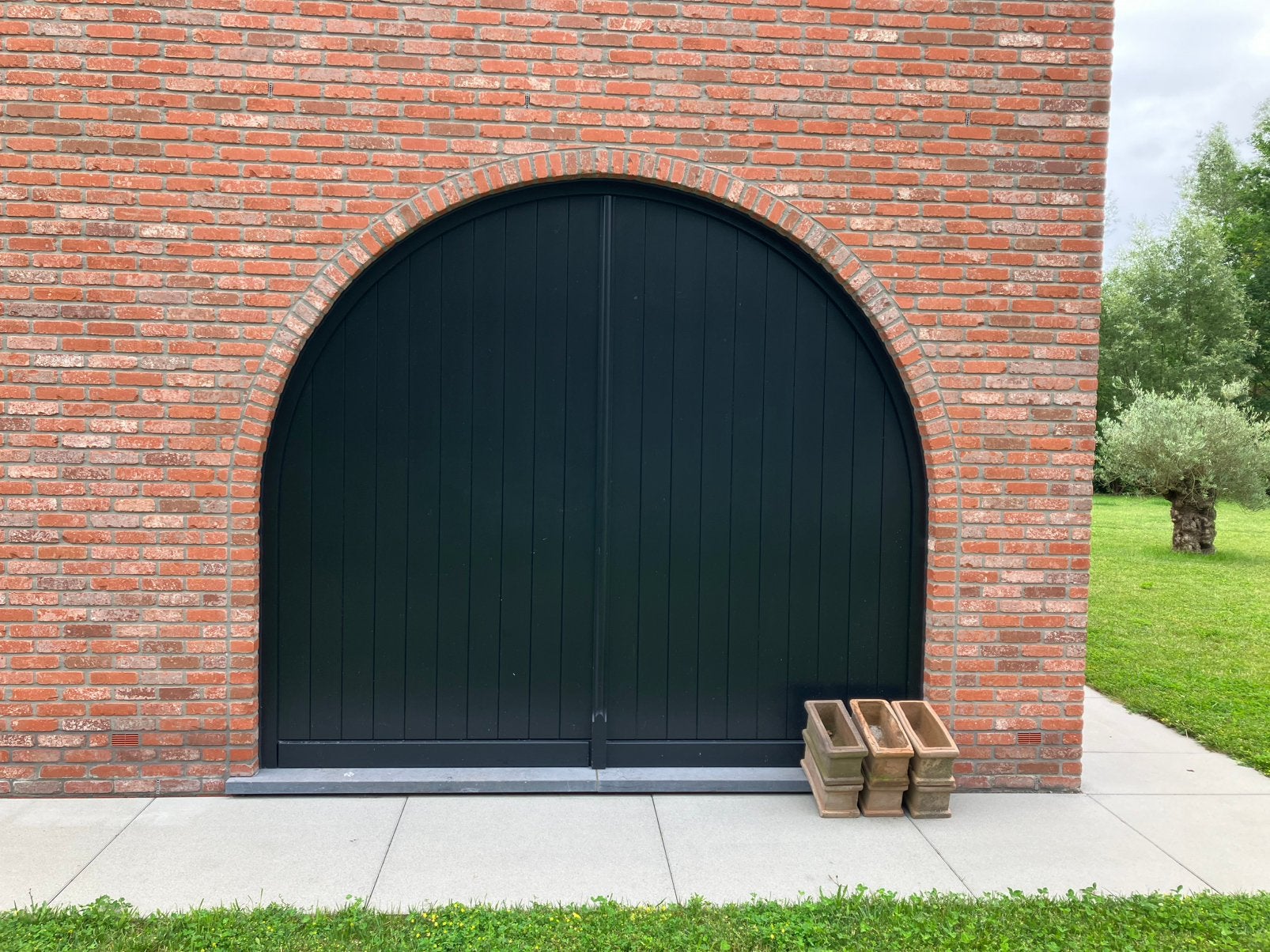 Porte de garage Meranti 2,8 m x 2,48 m, Comme neuf, Enlèvement, Porte de garage, 120 cm ou plus