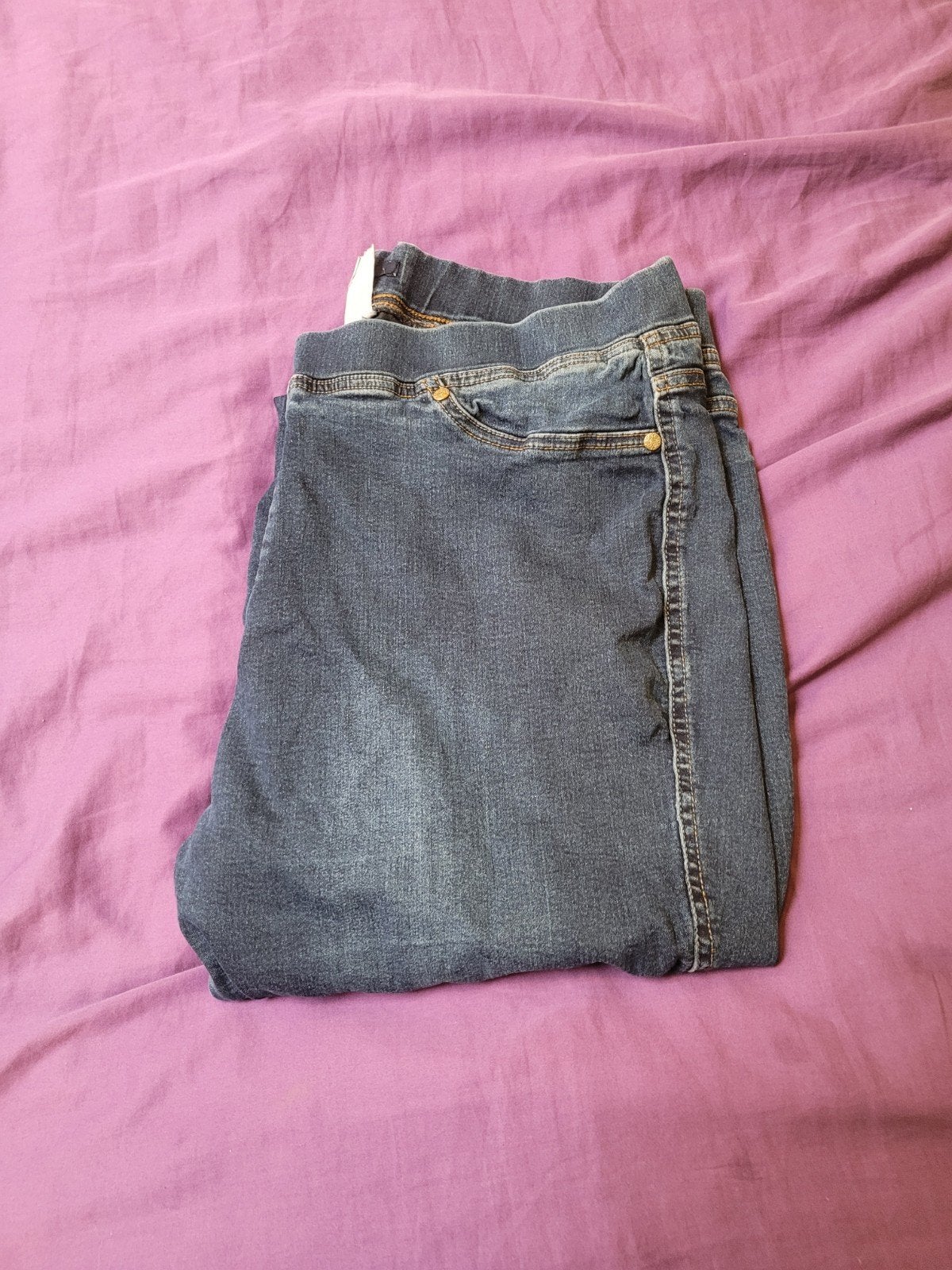 Jeans et pantalons stretch confortables en paprika — Taille, Neuf, Enlèvement ou Envoi, Paprika, Bleu