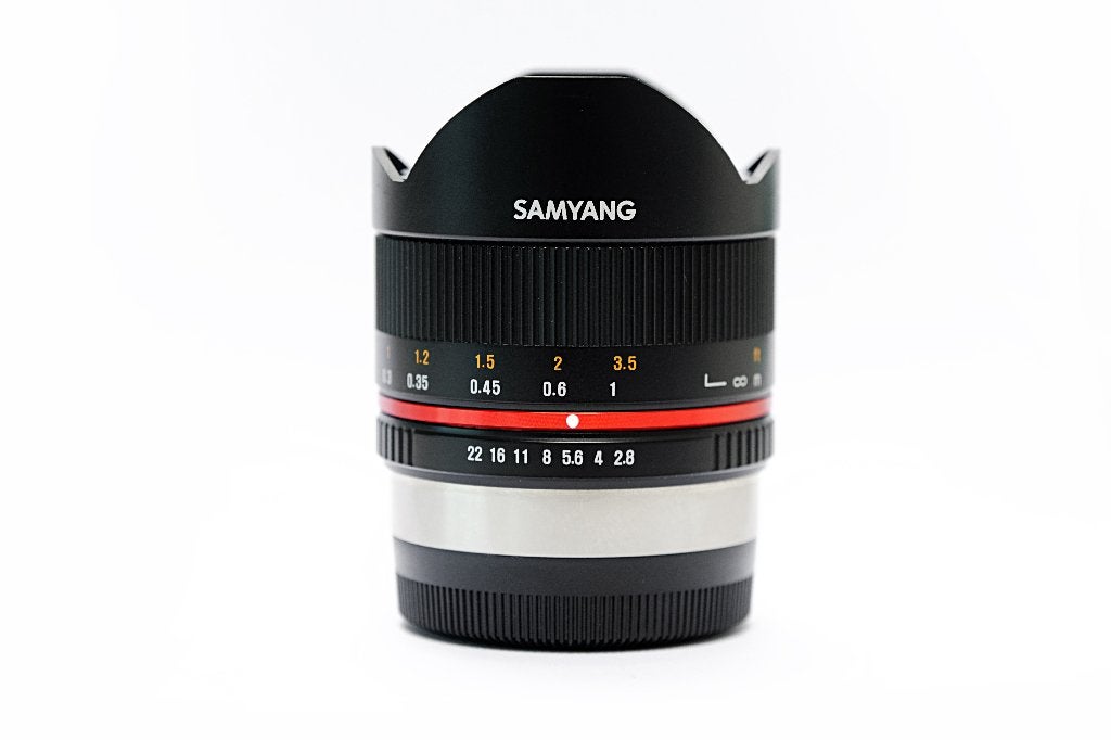 Samyang Fish-Eye II UMC 8mm 1:2.8 for Fujifilm X-Mount w/cap, Enlèvement ou Envoi, Comme neuf, Autres types