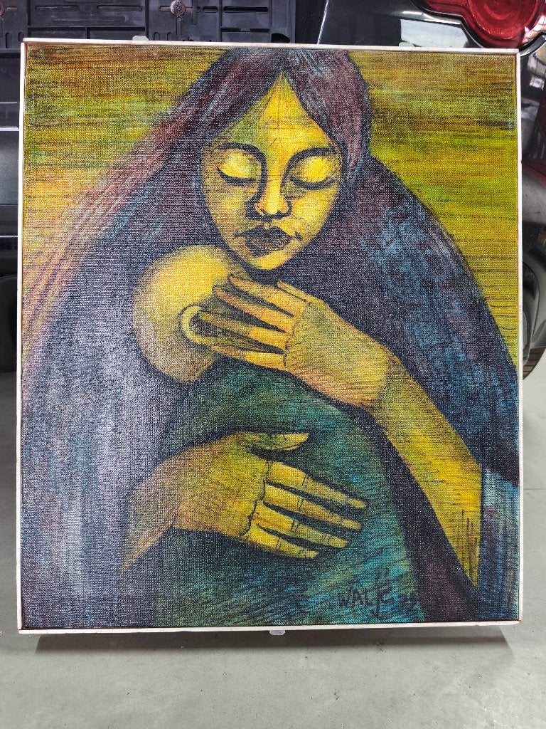 Peinture célèbre peintre Waljé, Œuvre originale, Portrait ou Personnes, Peinture à l'huile, Enlèvement
