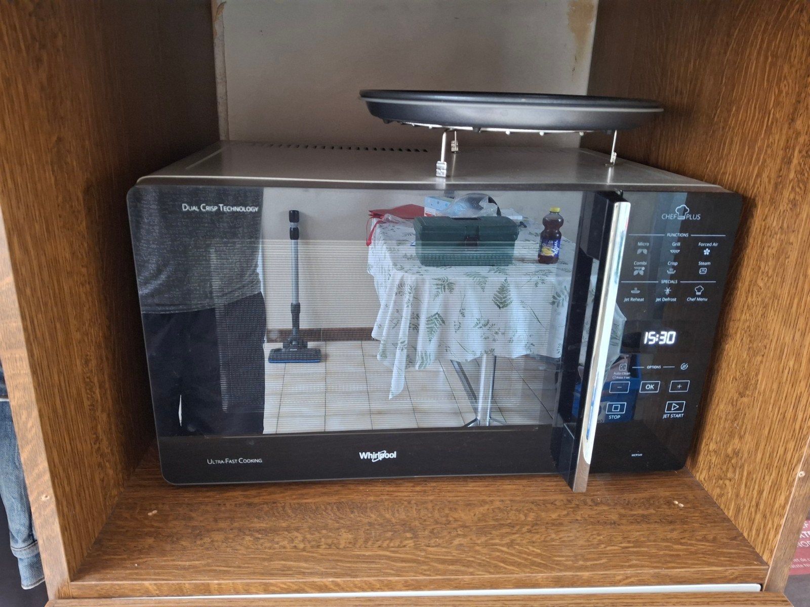 Whirpool combi-oven, Ophalen, Gebruikt, Draaiplateau, Vrijstaand