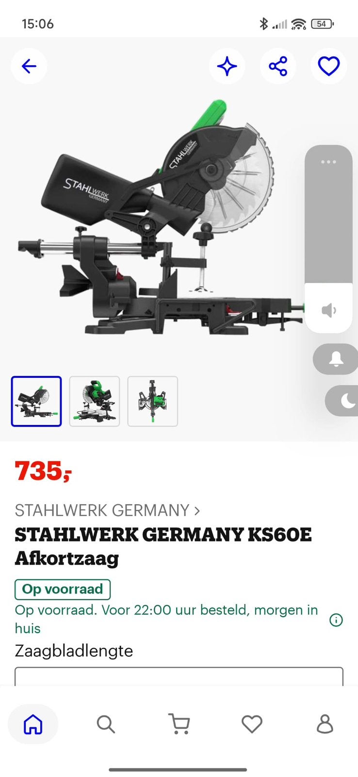 Accu afkortzaag stahlwerk, Bricolage & Construction, Enlèvement, Neuf, Scie à onglet