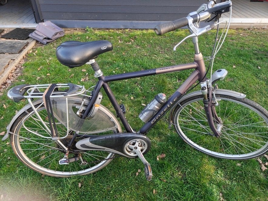 Herenfiets Gazelle, Fietsen en Brommers, Ophalen, Gebruikt, Velgrem, Versnellingen