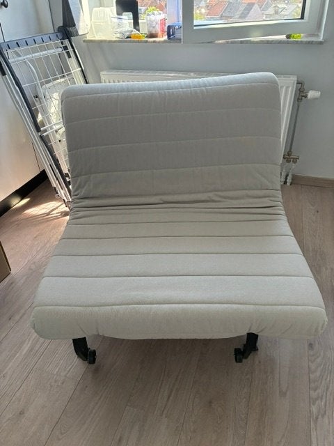 Slaapzetel, Huis en Inrichting, Slaapkamer | Slaapbanken, Ophalen, 90 cm, Eenpersoons, Beige