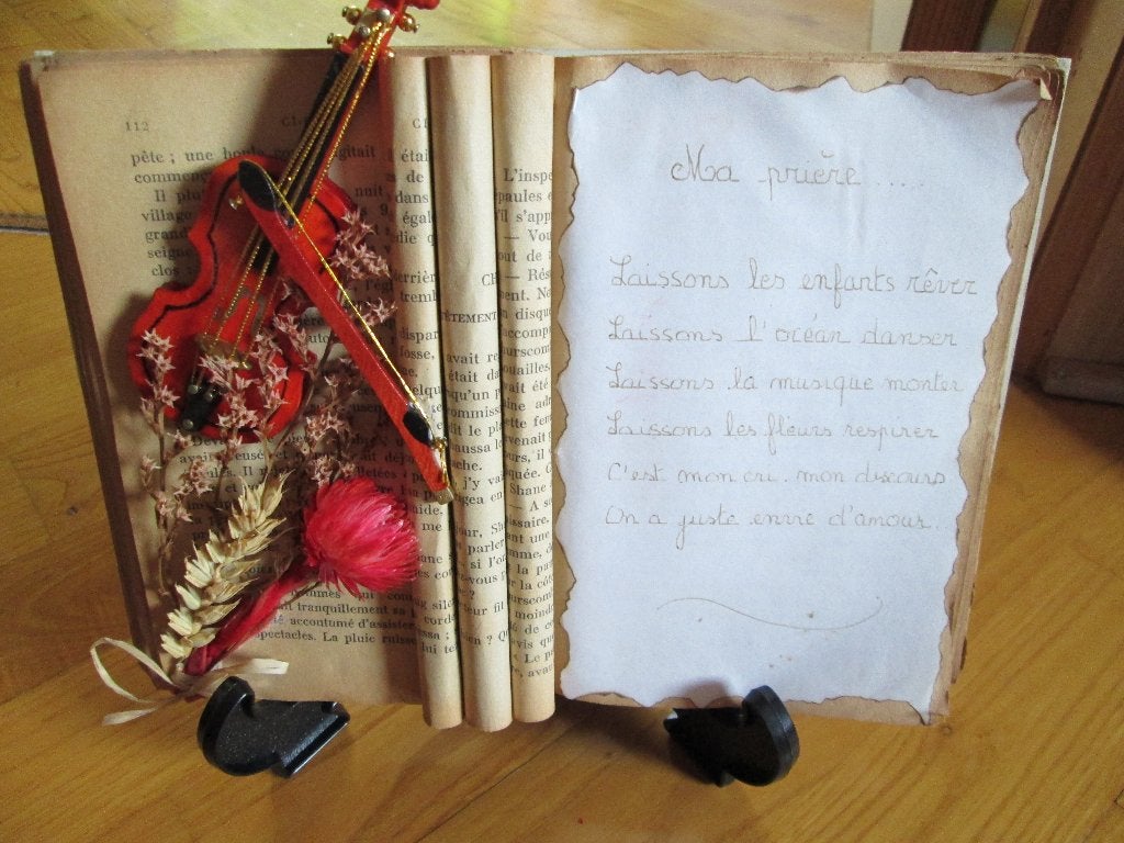 Livre à décorer sur chevalet, Enlèvement, Utilisé