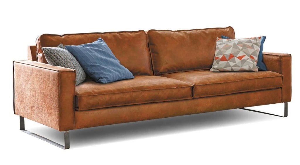Lederen zetel Pancho 3-Zits XL – NIEUW, nooit gebruikt, Huis en Inrichting, Ophalen, 200 tot 250 cm, Driepersoons, Nieuw