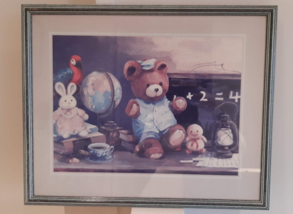 Decoratief kader kinderkamer, Kinderen en Baby's, Ophalen, Zo goed als nieuw, Wanddecoratie, Blauw