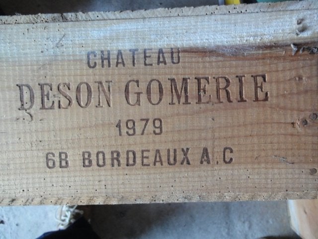 3 kisten prachtwijn Chateau Deson Gomerie 1979, Neuf, Pleine, Enlèvement, Vin rouge