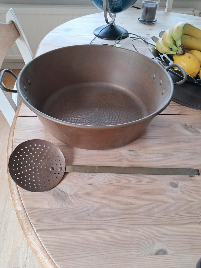 Bassine en cuivre pour confiture ou autres., Enlèvement