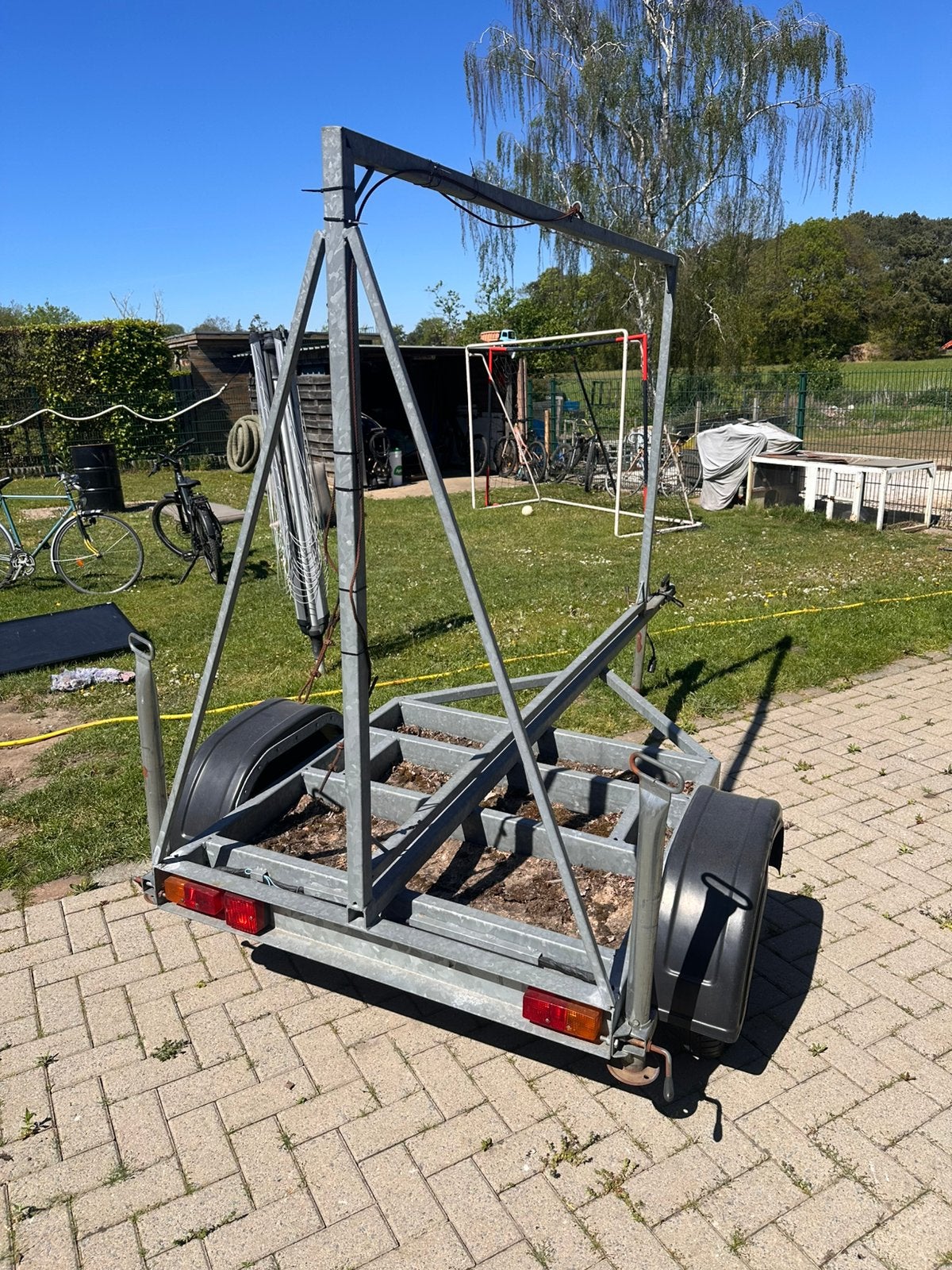 Bagage-reclame aanhangwagen, Auto diversen, Aanhangers en Bagagewagens, Ophalen, Gebruikt