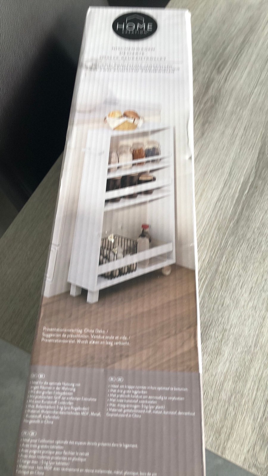 Keuken trolley wit, Huis en Inrichting, Kasten | Schoenenrekken, Ophalen, Nieuw