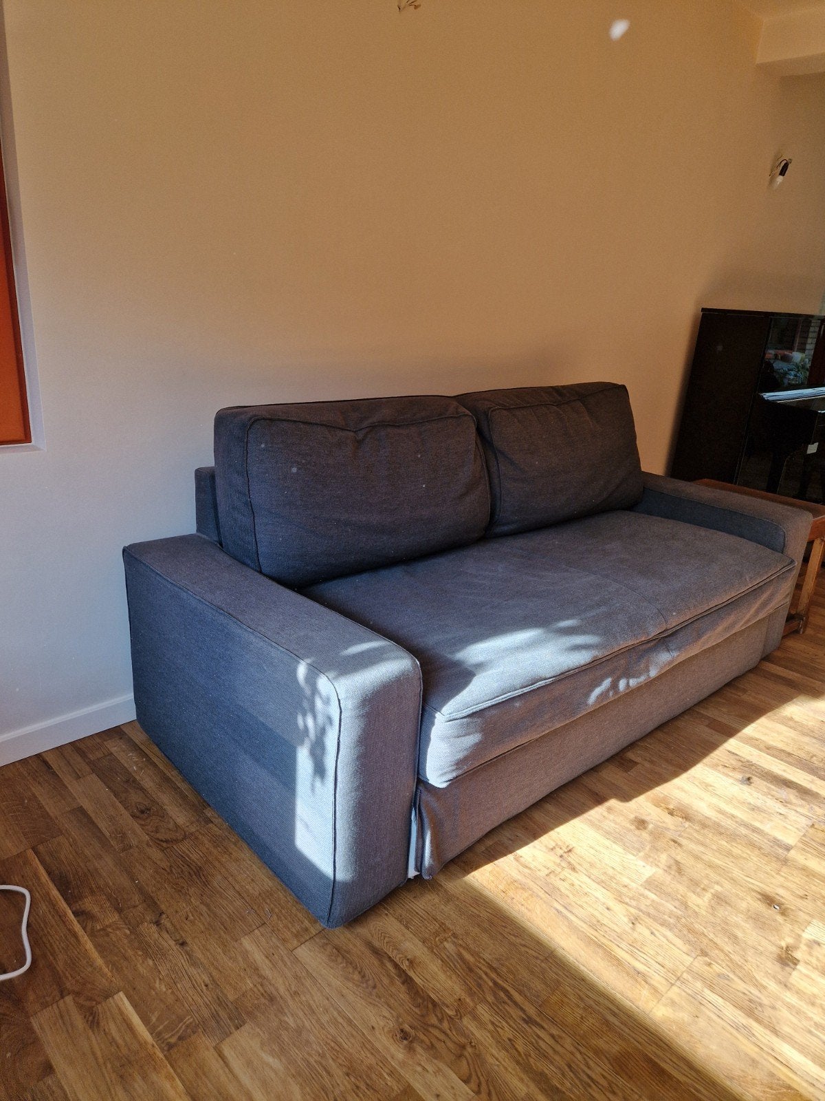 zetel (bed) goede staat, Ophalen, Gebruikt, 90 cm, Blauw