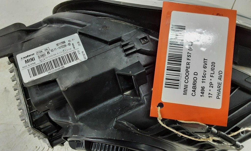 KOPLAMP RECHTS Mini Mini Cabrio (F57) (01-2014/-) (7472226), Auto-onderdelen, Gebruikt, Mini