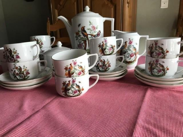 porseleinen serviesje, Ophalen, Zo goed als nieuw, Porselein, Compleet servies