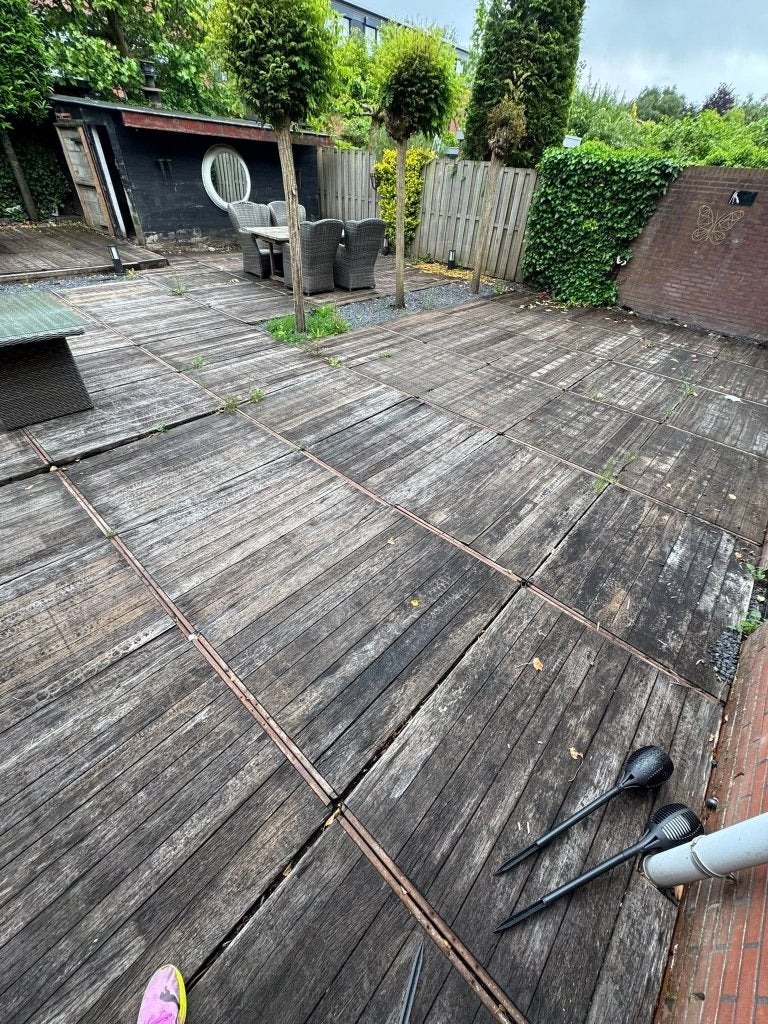 Gratis Steenschotten!, Jardin & Terrasse, Moins de 180 cm, Bois dur, Utilisé, Enlèvement ou Envoi