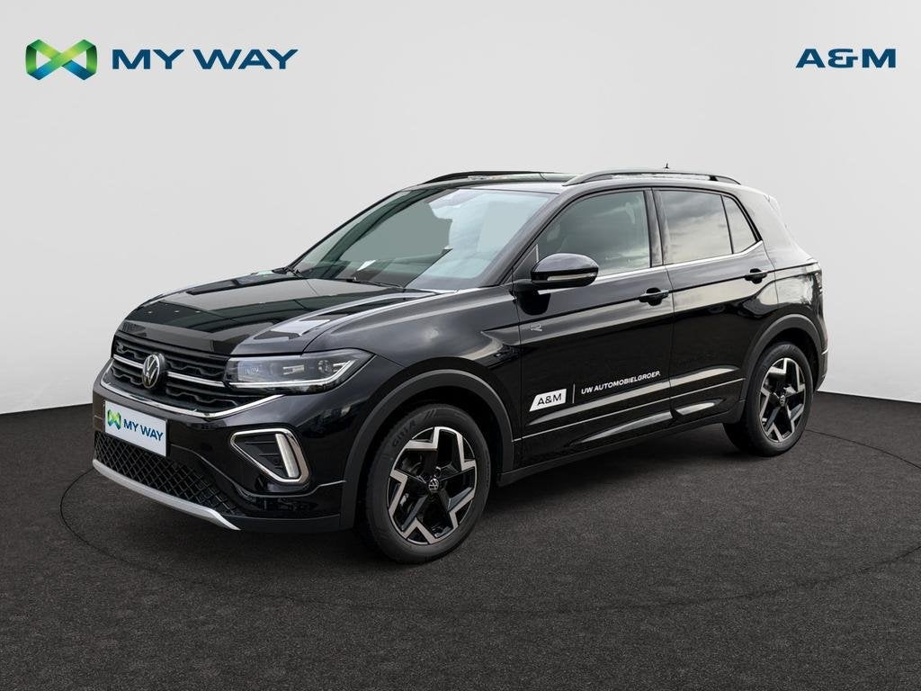 Volkswagen T-Cross T-Cross 1.0 TSI R-Line Business Premium O, Auto's, Volkswagen, Automaat, Zwart, 131 g/km, T-Cross
