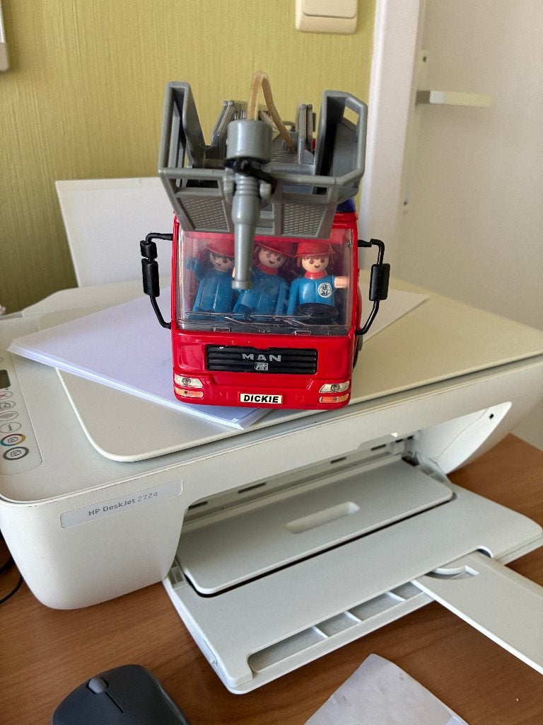 grote brandweerauto, Kinderen en Baby's, Ophalen of Verzenden, Gebruikt, Complete set, Voertuig