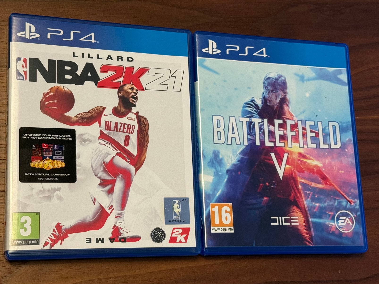 NBA2K21 & Battlefield V voor ps4, Enlèvement