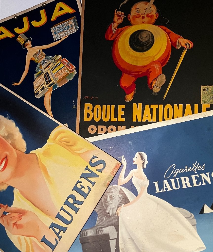 CARTONS TABACS/CIGARETTES, Collections, Enlèvement ou Envoi, Utilisé, Panneau publicitaire