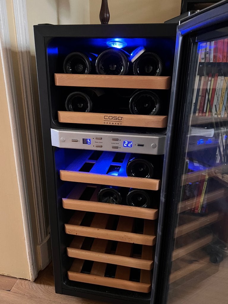 Cave à vin CASO 21 bouteilles, Enlèvement, Comme neuf, Moins de 45 cm, Moins de 85 cm