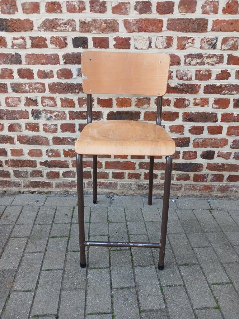 Vintage labostoel, Ophalen, Metaal