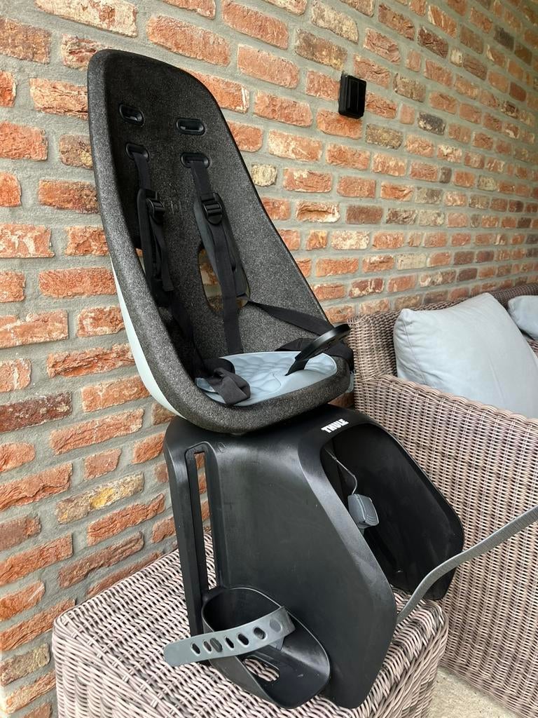 Thule Fietsstoel Yepp Nexxt Maxi grijs, Fietsen en Brommers, Fietsaccessoires | Fietsstoeltjes, Ophalen, Zo goed als nieuw