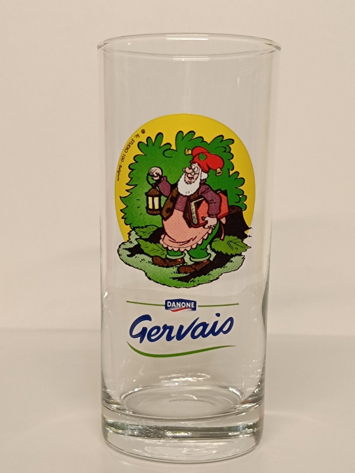 Kabouter Plop Studio 100 Danone Gervais glas, Verzamelen, Ophalen of Verzenden