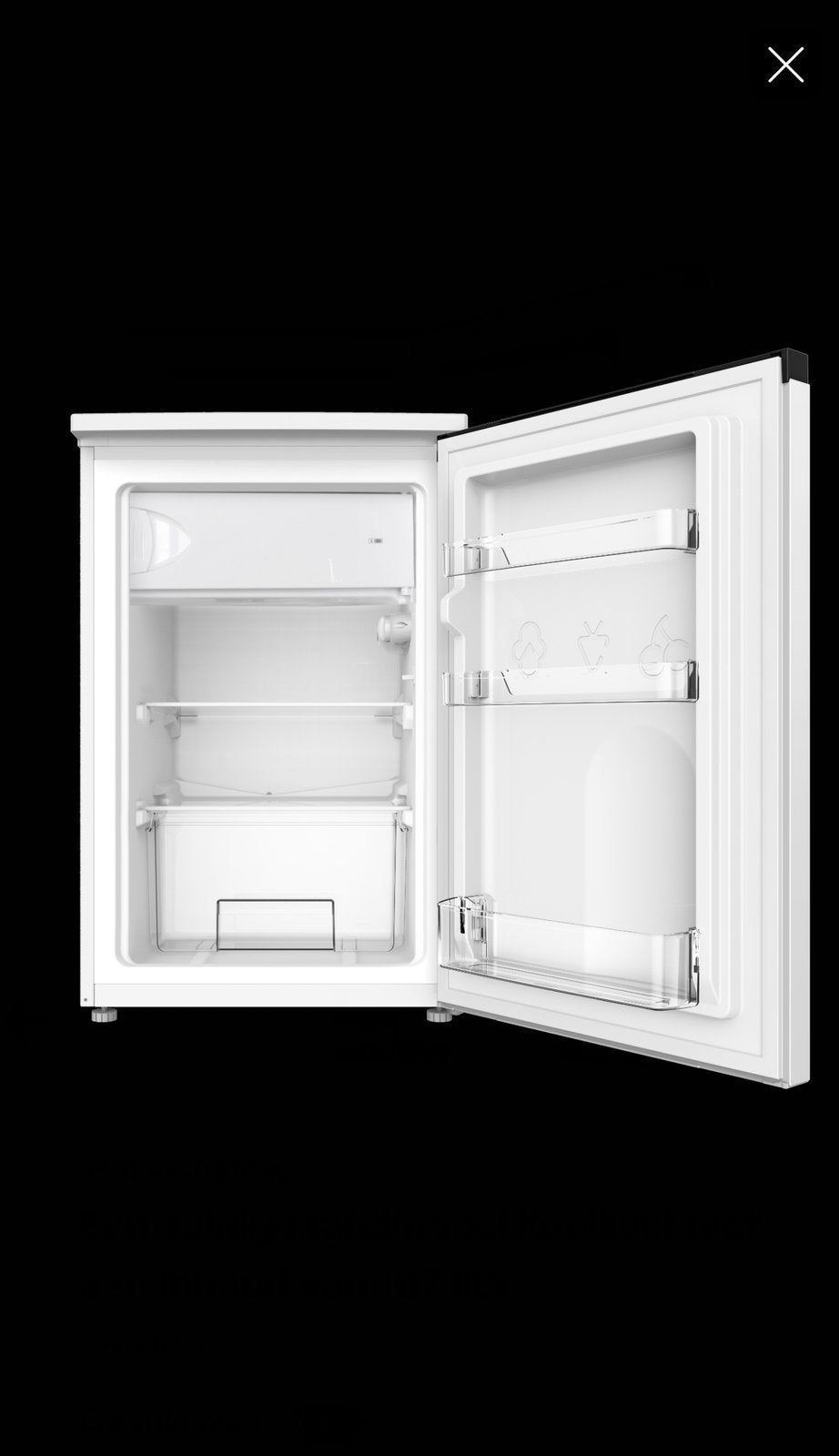 Exquisit tafelmodel koelkast, 75 à 100 litres, Enlèvement, Neuf, Avec compartiment congélateur