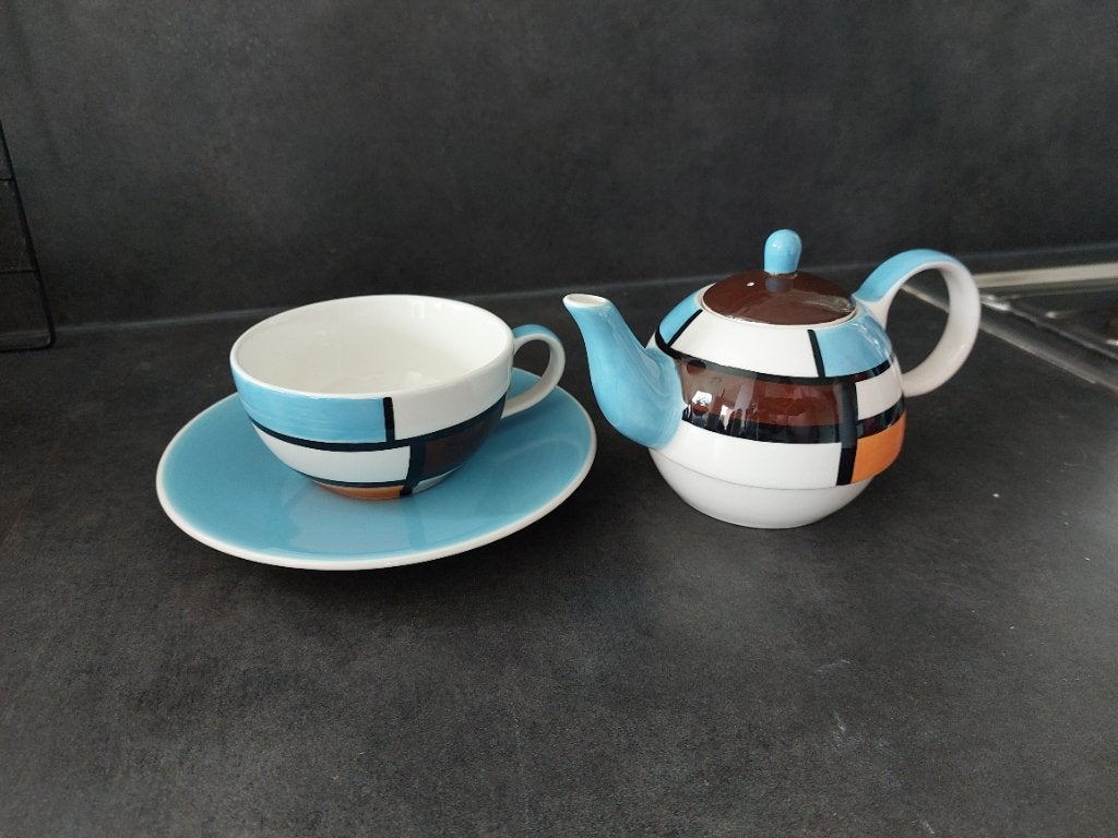 Theepot + kop, Huis en Inrichting, Ophalen, Overige merken, Nieuw, Aardewerk