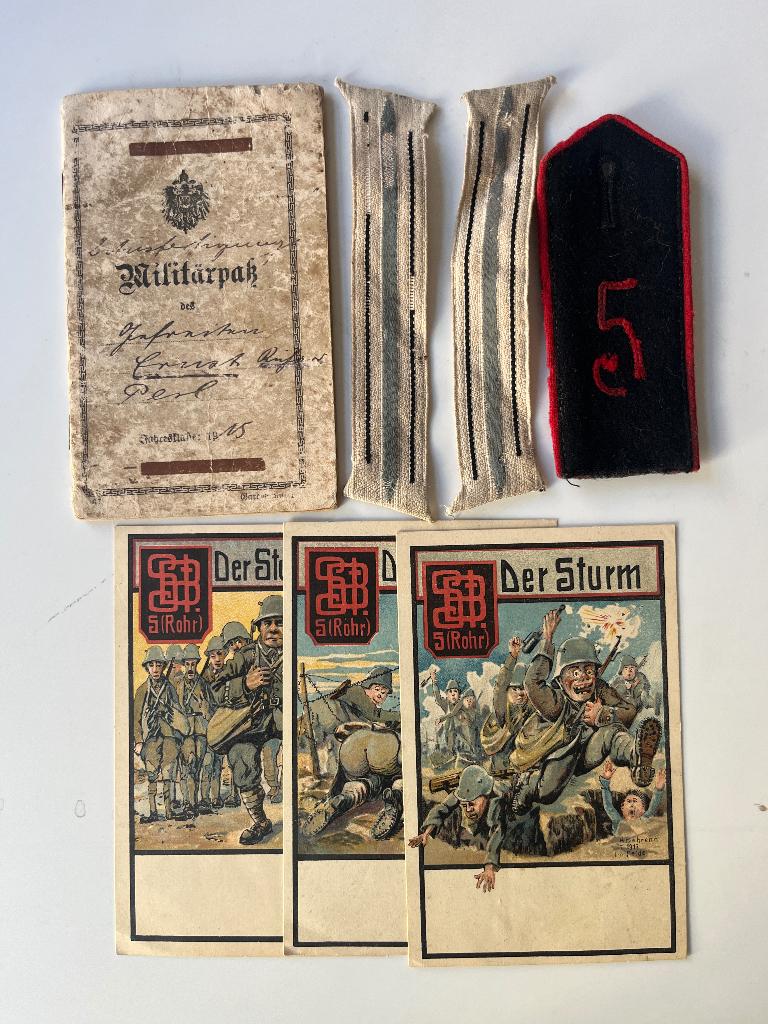 Militair convoluut: distinctieven, paspoort + postkaarten, Enlèvement ou Envoi